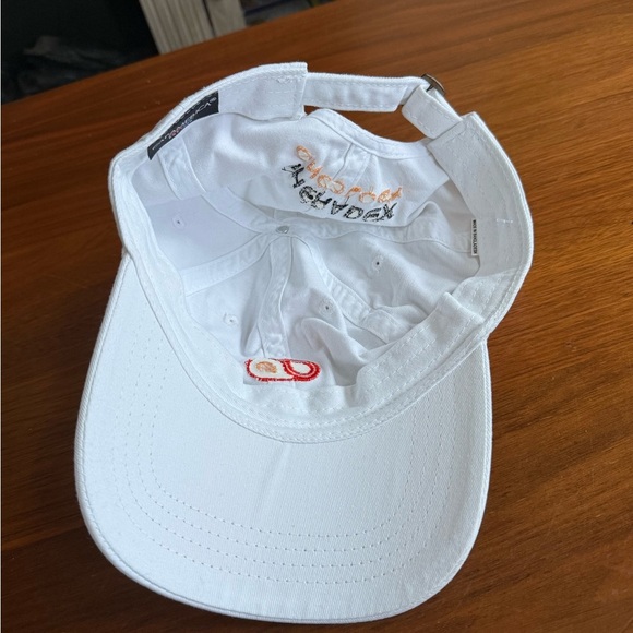 White Cap with Red Logo - Picture 3 of 4
